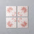 Pink Palm Corner Porcelain Tile